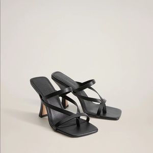 Mango - Leather strap sandals